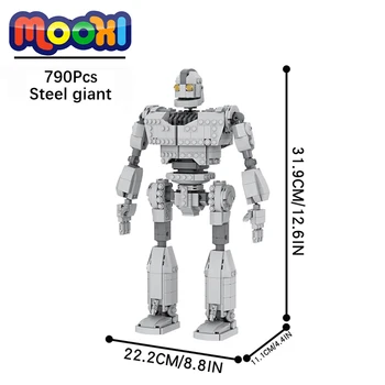 MOC1044 הנדסת סדרה פלדה רובוט ענק לבנים אנימה דמויות פעולה אבני הבניין צעצועים חינוכיים עבור ילדים Creative DIY מתנה