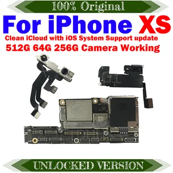 משלוח חינם Mainboard המקורי לאייפון XS נקי iCloud לוח אם עם או בלי פנים זיהוי נהג טוב הראשי לוגיים