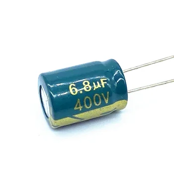 30Pcs/הרבה בתדירות גבוהה עכבה נמוכה 400V 6.8 uF אלומיניום אלקטרוליטיים קבלים בגודל 10*13MM 20%