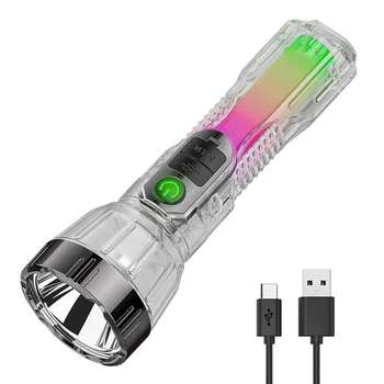 1-5Pcs סולארית, פנס LED פנסי Led USB C /סולארית נטענת עמיד למים חיצוני קמפינג אור חירום 800mAh 300LM
