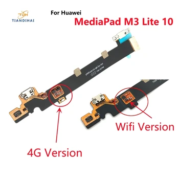 טעינת USB יציאת מחבר לוח חלקים להגמיש כבלים עבור Huawei MediaPad M3 Lite 10 M3Lite להגמיש כבלים החלפת חלק
