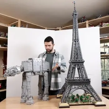 Creatoring מומחה 10307 מגדל אייפל בפריז אדריכלות הגבוה בניית מודל להגדיר בלוקים לבנים צעצועים למבוגרים ילדים 75313