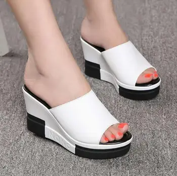 2020 אופנה כפכפים נעלי נשים נעלי פלטפורמת נעלי קיץ בוהן פתוח טריזים סנדלי נשים נעלי נשים בתוספת גודל 35-40