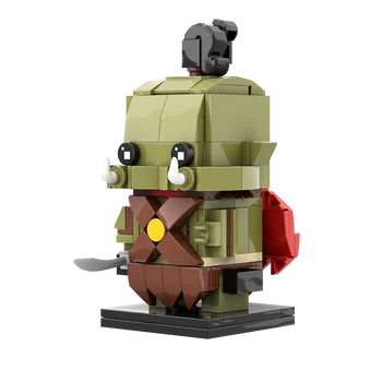 Gobricks MOC משחק פעולה אורק Brickheadzs בניין להגדיר ביולוגים החיה diy חינוך לבנים צעצועים לילדים מתנה