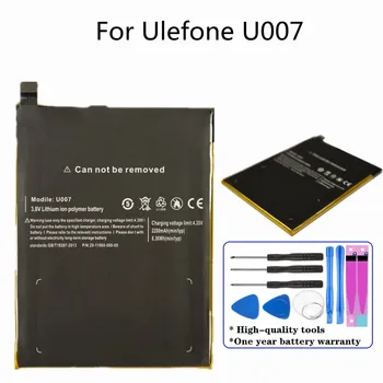 מקורי באיכות גבוהה סוללה 2200mAh עבור Ulefone U007 החכם החלפת הסוללה Bateria משלוח מהיר + כלים