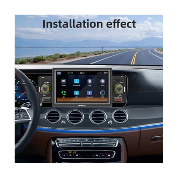Din 1 רדיו במכונית CarPlay 5 אינץ ' MP5 Player Bluetooth hands Free A2DP USB מקלט FM 151C
