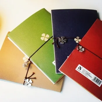 החדש Chaming תלתן קשור בחבל המחברת Diarybook אישית מחברת הספר להתעמלות דק המחברת צבע אקראי
