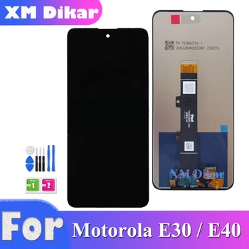 6.5 אינץ המקורי עבור Motorola Moto E40 LCD XT2159-4 תצוגת לוח מגע מסך דיגיטלית הרכבה על האופנוע E30 XT2158-6 LCD