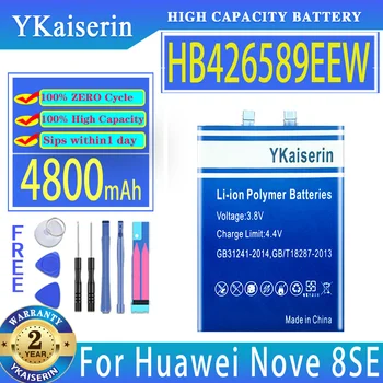 YKaiserin סוללה HB426589EEW 4800mAh עבור Huawei נובה 8SE Nove8 SE סוללות של טלפונים ניידים