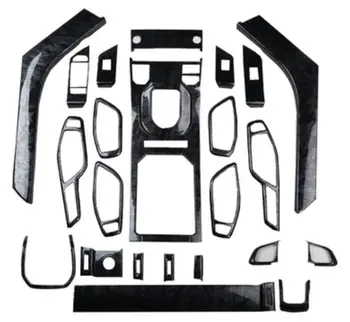 פחמן אפרסק תבואה סגנון במרכז הקונסולה ידית של דלת הפנים ערכת לוח כלי סביב לקצץ לנד רובר Evoque 12-18