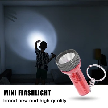 LED מיני מפתחות פנסים על סוללות לפידים חירום כיס המנורה צעצועים נייד אור חיצוני קמפינג וטיולים
