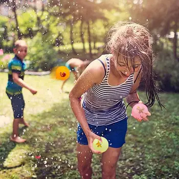 הקיץ בלוני מים 6pcs גמישה סיליקון כדורי צעצוע קיץ חיצונית, משחקי מים כיף בריכת שחייה בריכת מים פארק הדשא