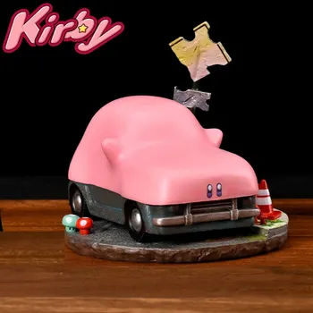 קירבי רכב סטיילינג דמות אנימה יפנית בובות קישוטים של המשחק ורוד השטן קירבי בובת אספנות בובות קישוט