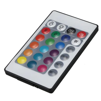 24 כפתורים מיני IR מרחוק בקר RGB LED הרצועה