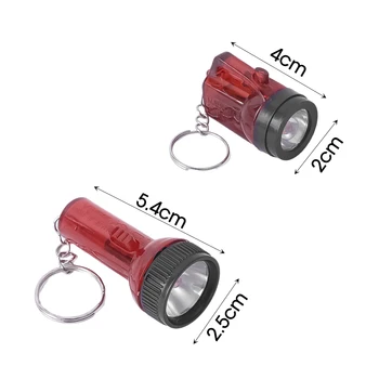 LED מיני מפתחות פנסים על סוללות לפידים חירום כיס המנורה צעצועים נייד אור חיצוני קמפינג וטיולים